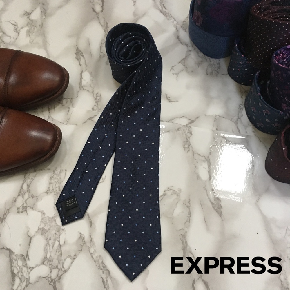 3 for $25 - NWT Express Silk Polka Dot Tie